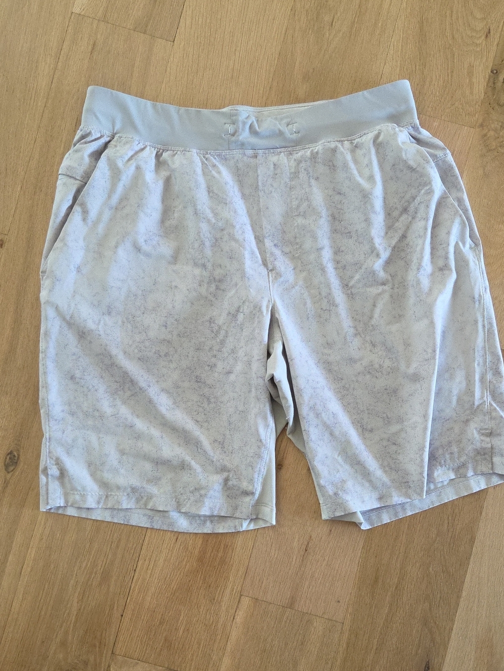lululemon athletica Light Gray Marled Performance Shorts